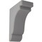Ekena Millwork 3 1/2"W x 7 1/4"D x 9 1/2"H Bedford Wood Vintage Decor Bracket, Pebble Grey BKTWD04X07X10BEPG - alternate 1